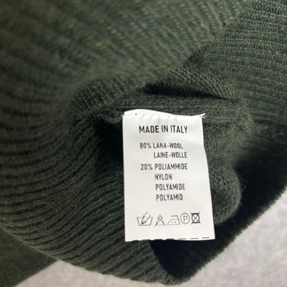 Lorenzo Magni Made In Italy Men's Green Wool Blend Sweater Pullover - Size XL - Picture 3 of 6